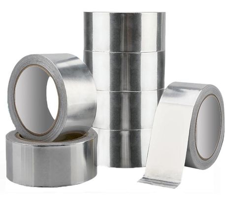 30 Micron Aluminum Foil Air Duct Tape For Sealing Against Moisture