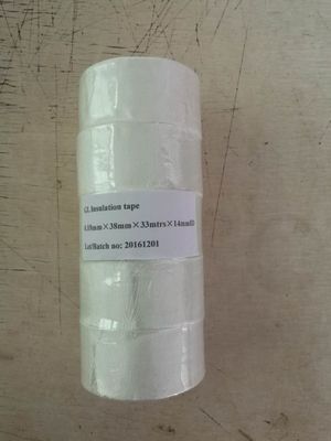 Paraffin Type Non Alkali Fiberglass White Electrical Cloth Insulation Tape