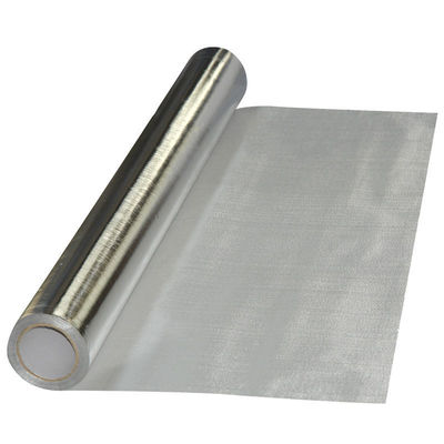 10 X 9 Mesh Aluminum Foil Fiberglass Cloth with High Tear Resistance and 7 Micron Al Foil Thickness