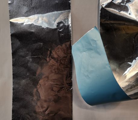 30um Aluminum Foil Adhesive Tape With Blue PE Liner HVAC Joining And Sealing Ductwork