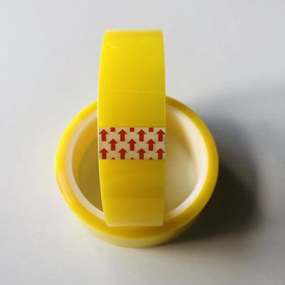 Yellow Heat Resistant Insulation PET Tape Silicone Pressure Sensitive Adhesive BDV 5KV
