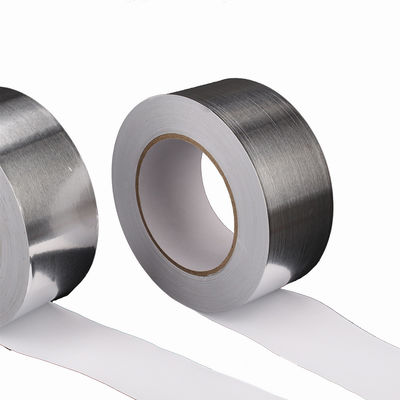 18N/25mm Adhesion To Steel 50m Length Aluminum Foil Duct Tape Strong Holding Power