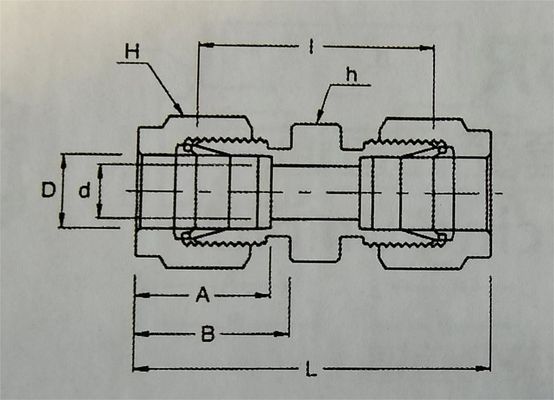 OD 1/16" 316L SK Tube Fittings To Create Leak-Tight Assembly