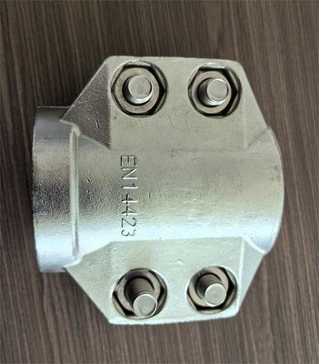 Stainless Steel Precision Investment Casting Hose Fitting With Safety Clamps