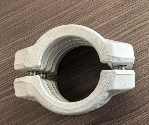 Stainless Steel Precision Investment Casting Hose Fitting With Safety Clamps