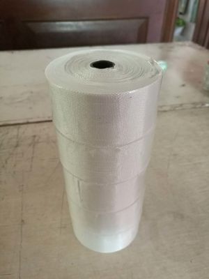 Tensile Strength Glass Cloth Insulation Tape Paraffin Type Fiberglass 0.13mm 30m Roll
