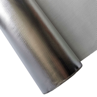 460g/sqm Aluminum Foil Fiberglass Cloth 100cm Wide