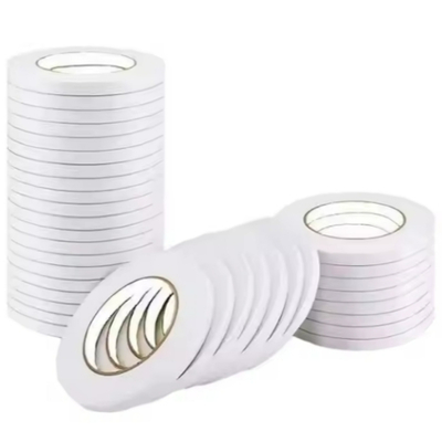 Water-based Acrylic Adhesive Tape Double Sided Tissue Tape With PE-Coated White Paper Release Liner