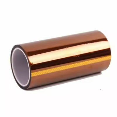 Amber Polyimide Film Adhesive Tape with 33m Standard Roll Length and ≥2.0KV BDV for High Temperature Applications