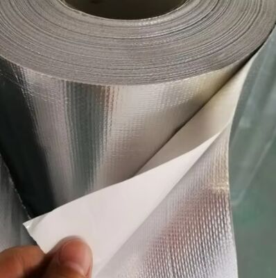 Aluminum Foil Glass Cloth Tape 170 Micron Thickness With Solvent Acrylic Adhesive
