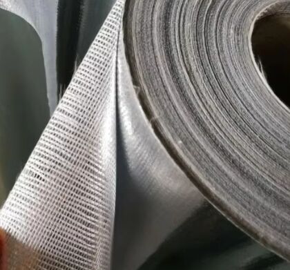 Aluminum Foil Glass Cloth Tape 170 Micron Thickness With Solvent Acrylic Adhesive