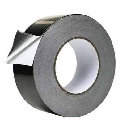 Black Aluminum Foil Adhesive Tape With Solvent Acrylic Adhesive