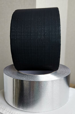 Black Lacquered Aluminum Acrylic Adhesive Foil Tape 50 Microns