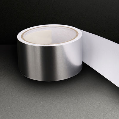 Self Wound Polyester Sticky Aluminum Tape 55um Without Liner