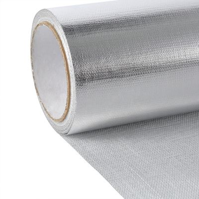 18 Micron Aluminum Foil Fiberglass Cloth Reflective Insulation And Vapour Barrier