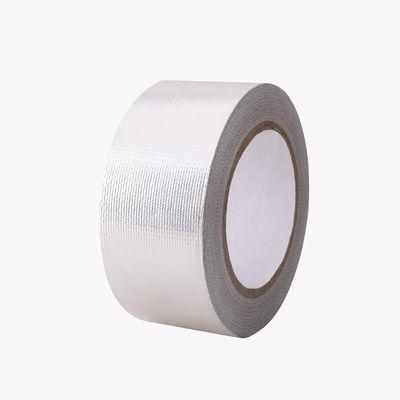 Hot Melt Glass HVAC Aluminum Duct Tape 18um With Releasing Paper
