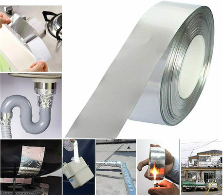 Cold Weather Aluminum Foil Adhesive Tape Fire Proof Sealing Edge