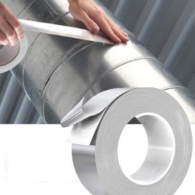 30 Micron Aluminum Foil Air Duct Tape For Sealing Against Moisture