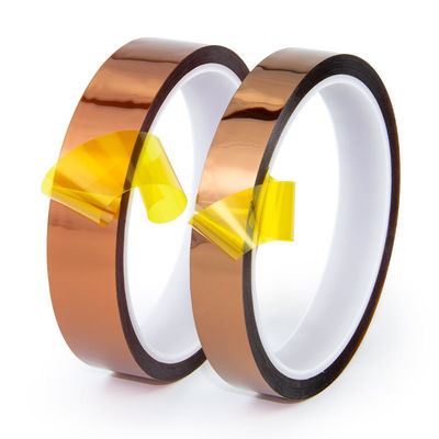 Single Side Coated Polyimide Film Adhesive Tape Amber Transparent