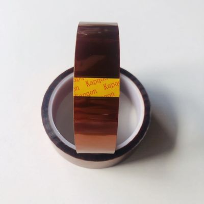 Single Side Coated Polyimide Film Adhesive Tape Amber Transparent