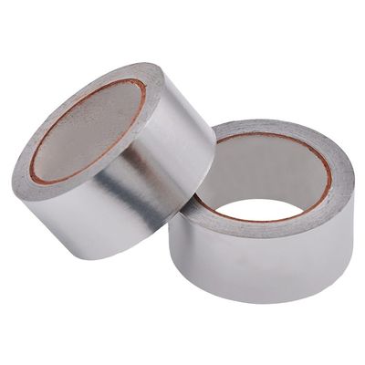 Aluminum Foil Adhesive Tape 70 Micron Thickness 50m Length For HVAC Industry Joining And FSK Sealing