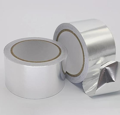 125um Thickness Premium Grade Aluminum Foil Tape With Solvent Acrylic Adhesive  Excellent Protection For Masking Operations In Electroplating And Paint Stripping
