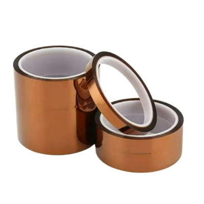 Amber Polyimide Film Adhesive Tape with 33m Standard Roll Length and ≥2.0KV BDV for High Temperature Applications
